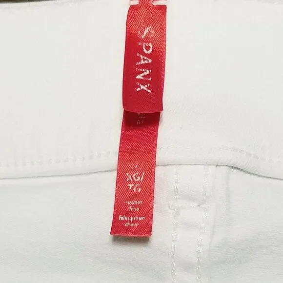 Spanx Everwear Jeans Women Size XL White Stretch Denim High Rise (33x28) 20354R - Picture 5 of 7
